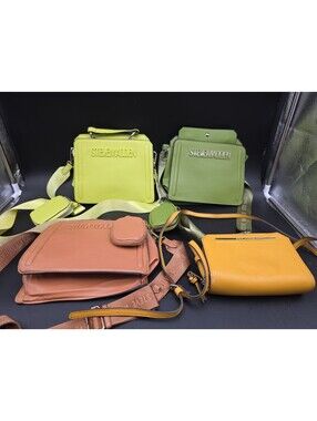 Lot Of 4 Steve Madden Purses Tote Carry Bag Green Tan Yellow